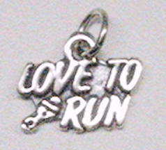 Love to Run  Marathon Charms